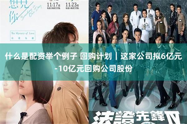 什么是配资举个例子 回购计划｜这家公司拟6亿元-10亿元回购公司股份