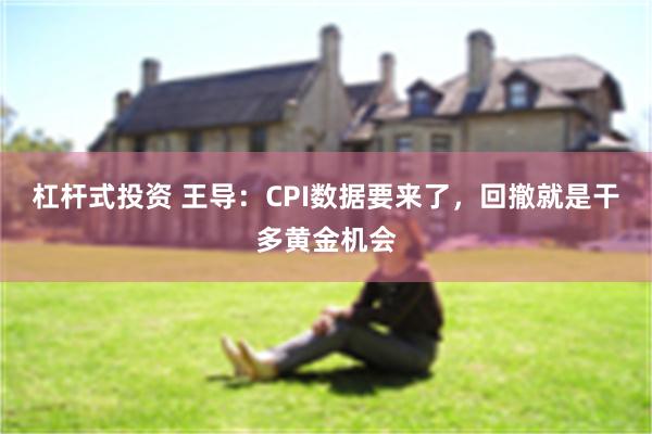 杠杆式投资 王导：CPI数据要来了，回撤就是干多黄金机会