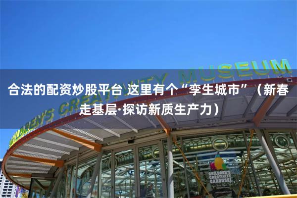 合法的配资炒股平台 这里有个“孪生城市”（新春走基层·探访新质生产力）